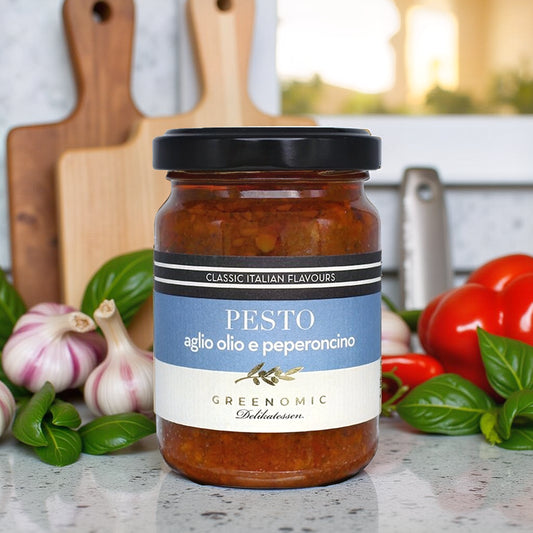 PESTO AGLIO OLIO E PEPERONCINO