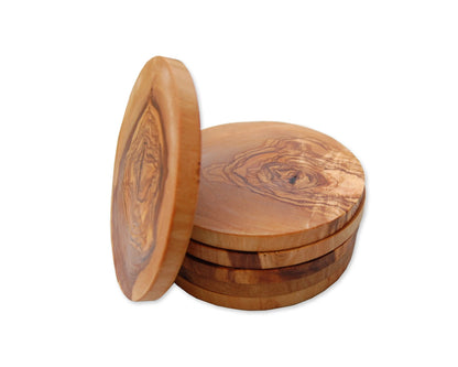 Untersetzer rund Ø 12 cm Olivenholz