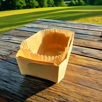 Holzbackform (inkl. Silikon-Backpapier)